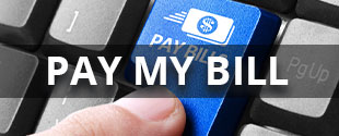 Banner picture of a persons finger on a keyboard and the key says "PAY BILL" . Banner says:
Pay My Bill