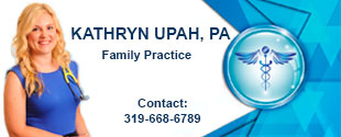 KATHRYN UPAH, PA
FAMILY PRACTICE
CONTACT 319-668-6789