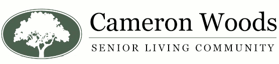 Cameron Woods, Senior Living Facility Logo